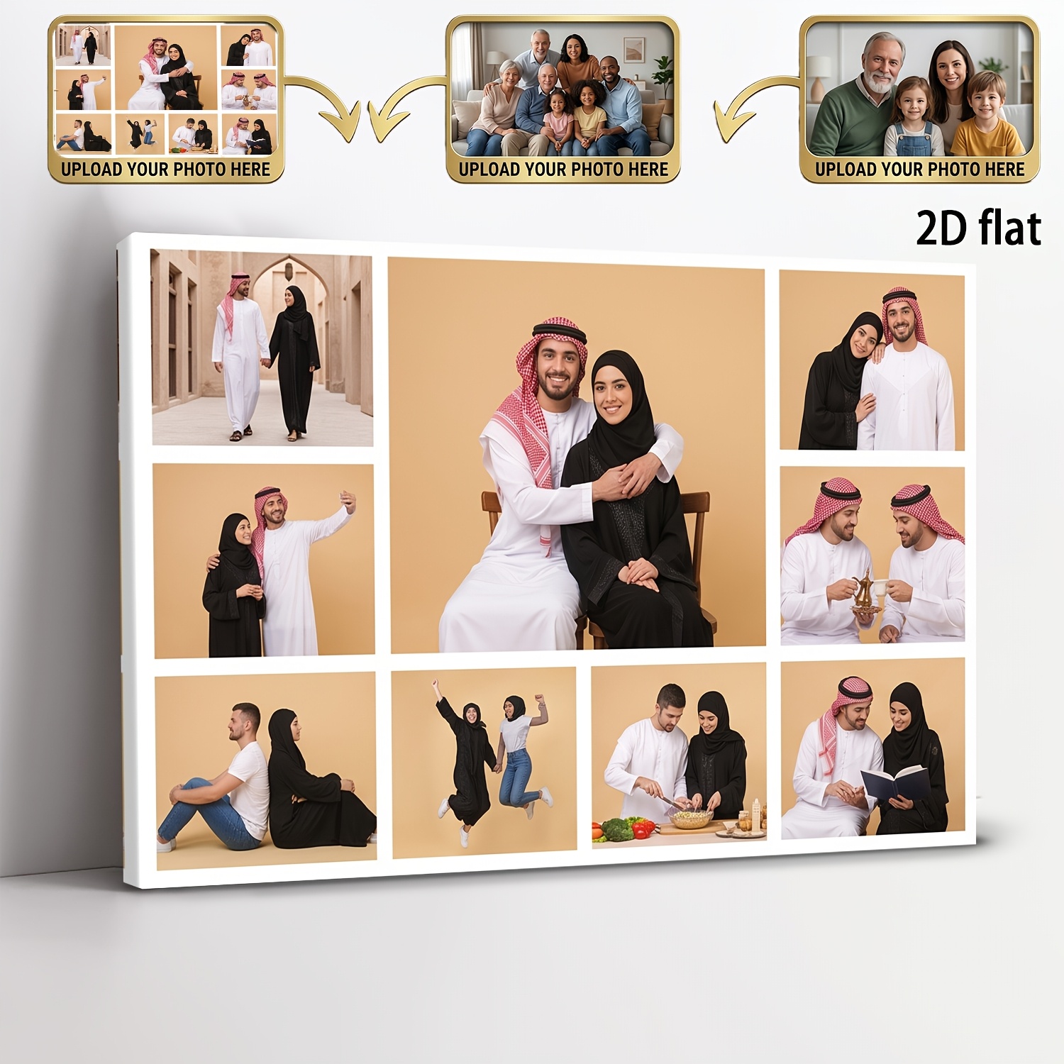 Photographic Memory - Custom 9‑Grid Photo Collage Wall Art,