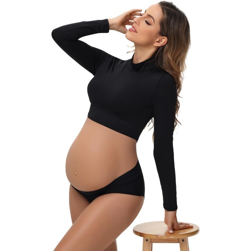 Photography Club - Maternity Photoshoot Set: High Collar Long