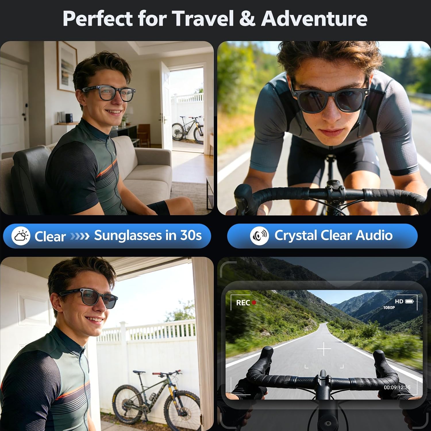 2026 4K 8MP Smart Glasses Men  - Photography Japanese recension och pris