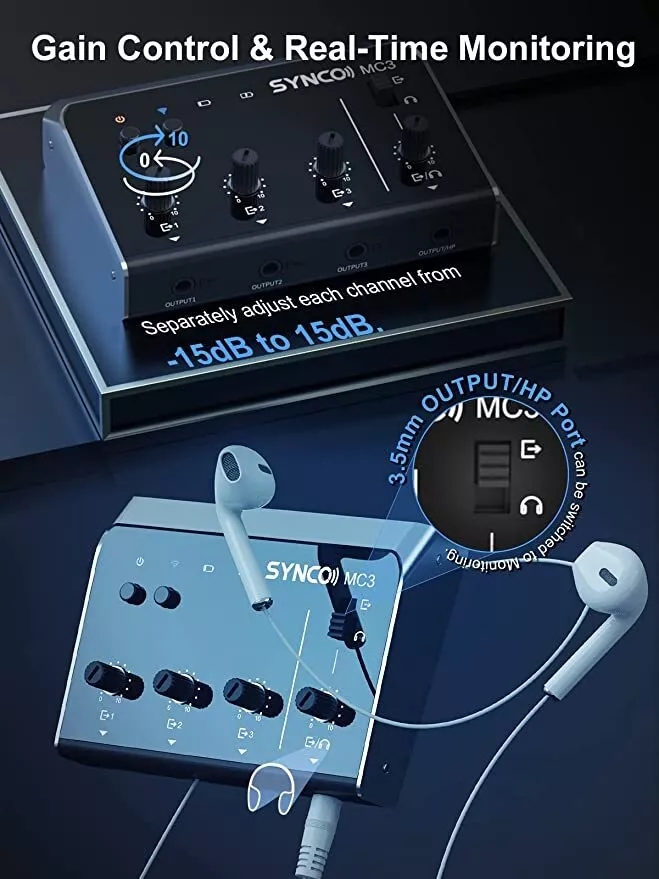 Synco MC3 Lite Audio Mixer 4 C - Photography Videos Free recension och pris