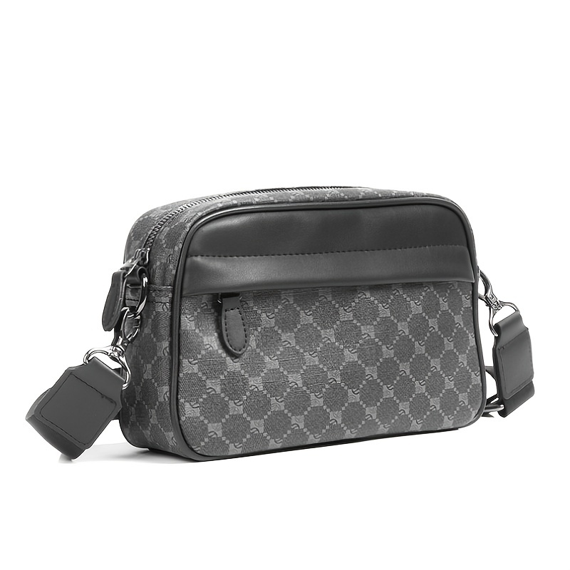 Men Classic Print PU Crossbody - Camera Wrist Strap recension och pris
