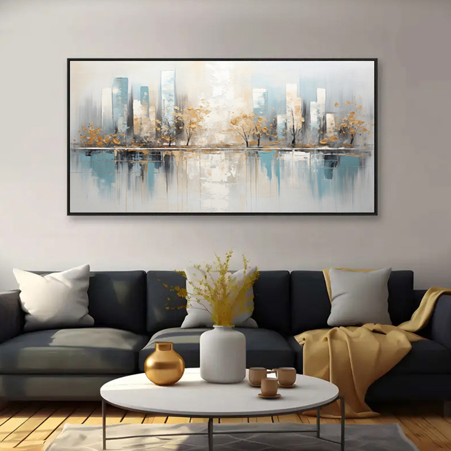 Frameless Modern Abstract Canv - Photography Geometry recension och pris