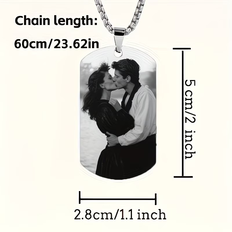 Custom Necklace with Engraved  - Photographic Memory recension och pris