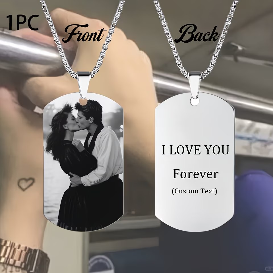 Custom Necklace with Engraved  - Photographic Memory recension och pris