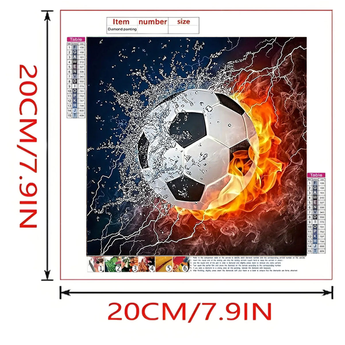 A Set of Football Diamond Pain - Photography Geometry recension och pris