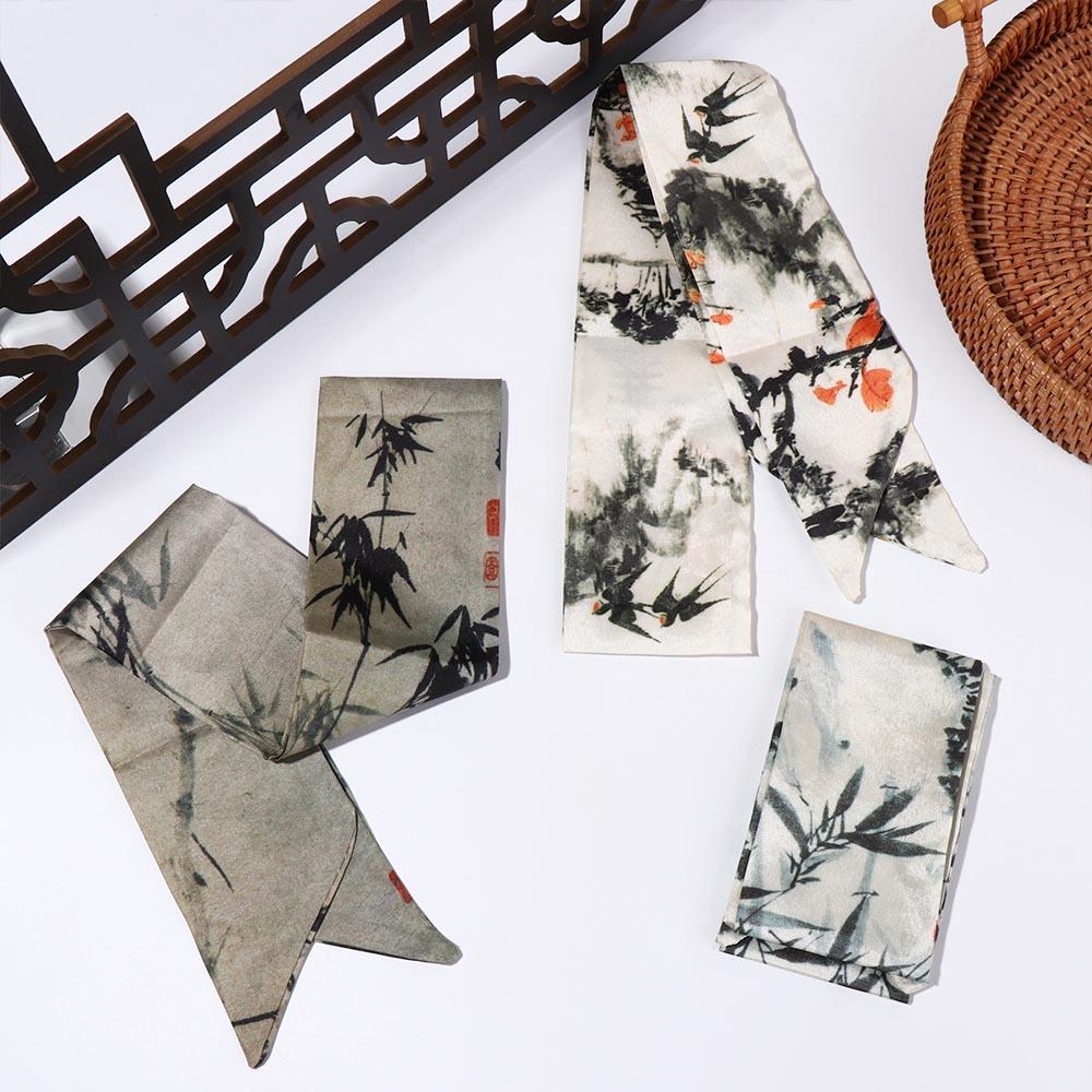 Elegant Long Ink Painting Silk - Photography Geometry recension och pris