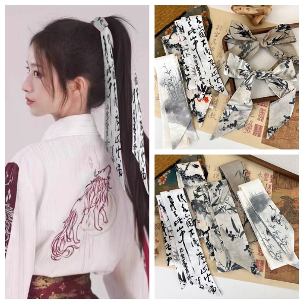 Elegant Long Ink Painting Silk - Photography Geometry recension och pris