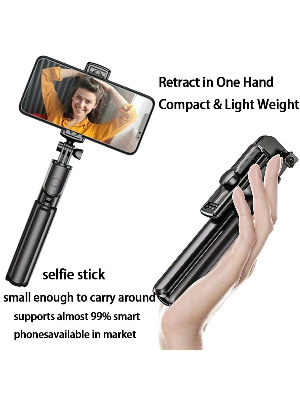1PC Selfie Stick Wireless Self - Photography Basics recension och pris