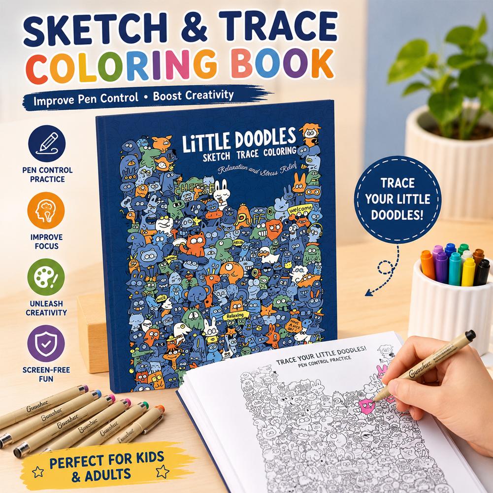 Sketch Trace Coloring Book Lit - Photography Book recension och pris